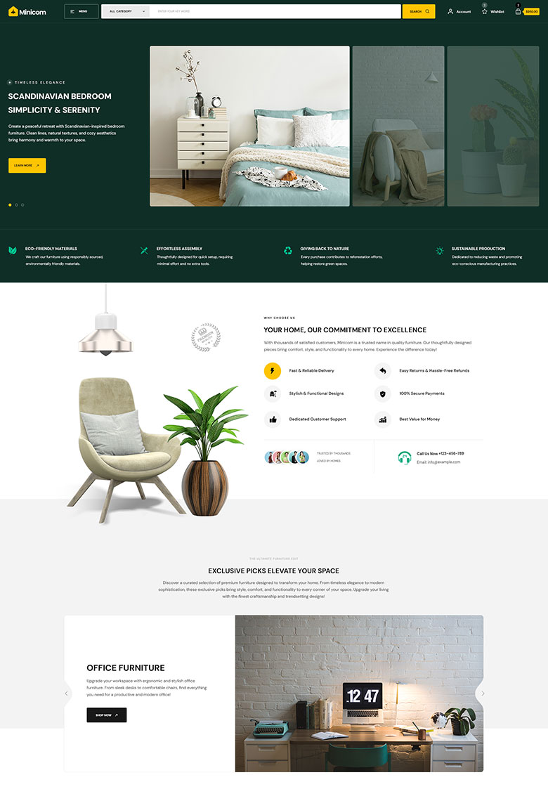 Furniture & Interior Store WooCommerce Theme - 2