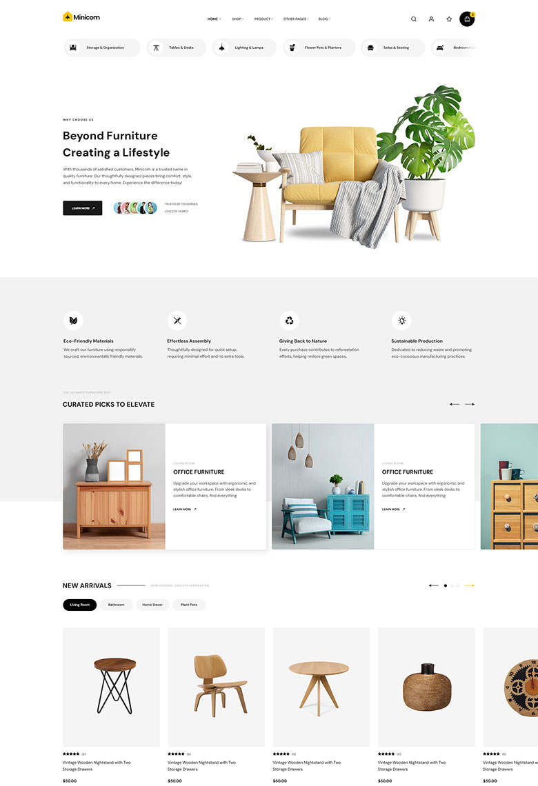 Furniture & Interior Store WooCommerce Theme - 3