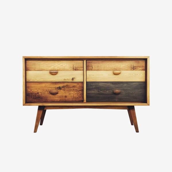Mid-Century Wooden Chest of Drawers