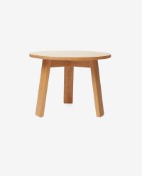 Round Wooden Side Table with Legs