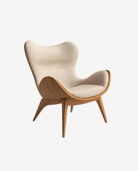 Elegant Wooden Accent Chair Design